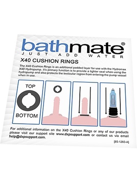 Bathmate: Cushion Rings, Hydromax9/HydroXtreme9