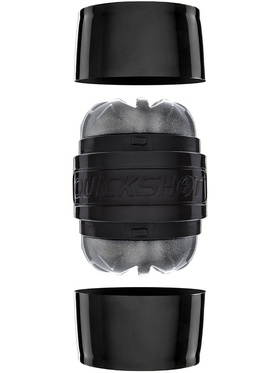 Fleshlight: Quickshot Boost, svart/silver