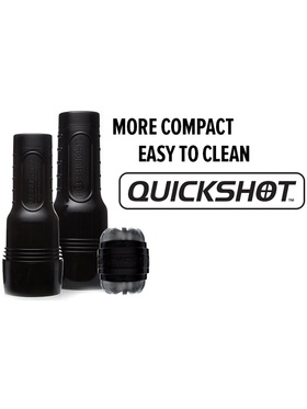 Fleshlight: Quickshot Boost, svart/silver