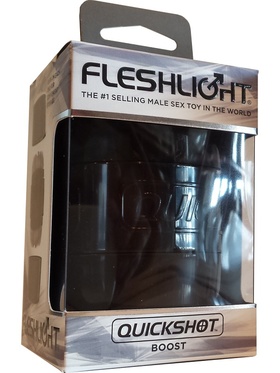 Fleshlight: Quickshot Boost, svart/silver