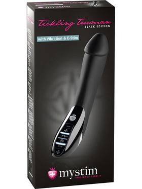 Mystim: Tickling Truman, Estim Vibrator, svart