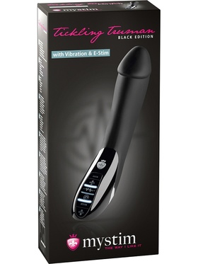 Mystim: Tickling Truman, Estim Vibrator, svart