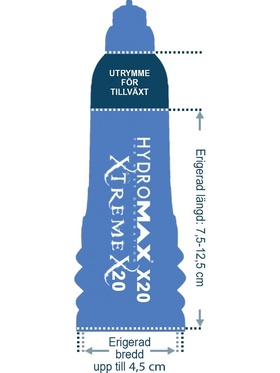 Bathmate: Hydromax X20 Xtreme Penispump, crystal clear