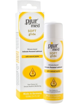 Pjur Med: Soft Glide, Natural Jojoba, Silikonbaserat Glidmedel, 100 ml