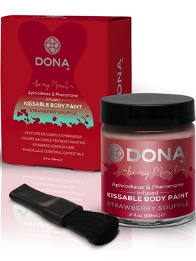 System JO: Dona, Kissable Body Paint, Strawberry Soufflé, 59 ml