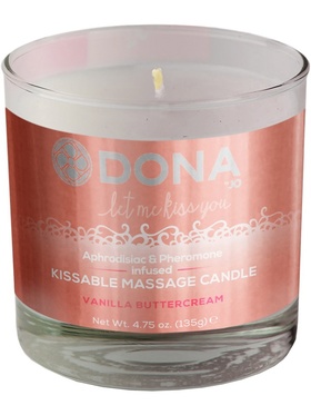 System JO: Dona, Kissable Massage Candle, Vanilla Buttercream