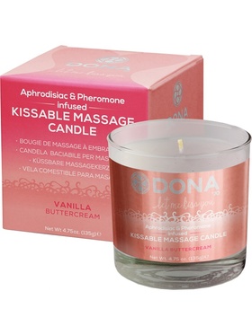 System JO: Dona, Kissable Massage Candle, Vanilla Buttercream