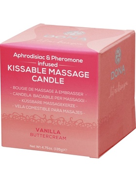 System JO: Dona, Kissable Massage Candle, Vanilla Buttercream