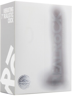RealRock: Vibrating Realistic Cock, 18 cm, transparent