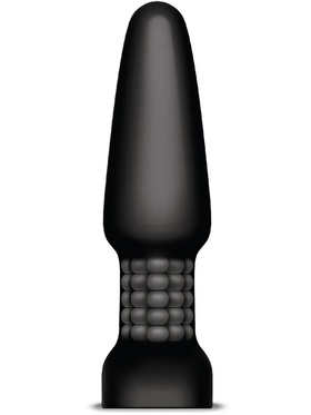 B-Vibe: Rimming 2, Waterproof Remote Control Vibrating Plug, svart