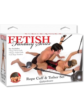 Pipedream Fetish Fantasy: Rope Cuff & Tether Set