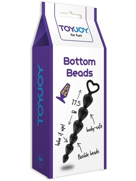 Toy Joy: Anal Play, Bottom Beads, svart