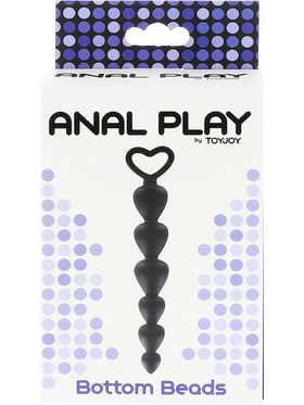 Toy Joy: Anal Play, Bottom Beads, svart