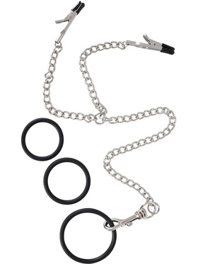 Bad Kitty: Professional, Y-Shaped Chain with Clamps & Cock Rings