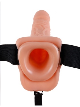 Pipedream Fetish Fantasy: 9 inch Vibrating Hollow Strap-On with Balls