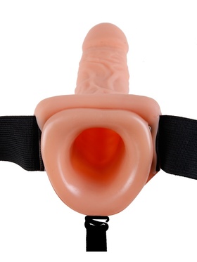 Pipedream Fetish Fantasy: 11 inch Vibrating Hollow Strap-On
