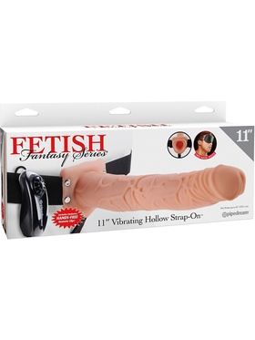 Pipedream Fetish Fantasy: 11 inch Vibrating Hollow Strap-On
