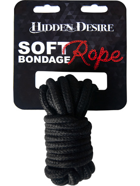 Hidden Desire: Bondage Rope, 5m, svart