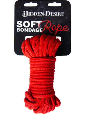 Hidden Desire: Bondage Rope, 10m, röd