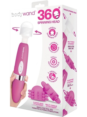 Bodywand: 360° Spinning Head, Wand Massager Set