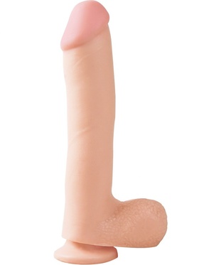 Pipedream Basix: Dong with Suction Cup, 27 cm, ljus