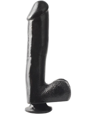 Pipedream Basix: Dong with Suction Cup, 27 cm, svart