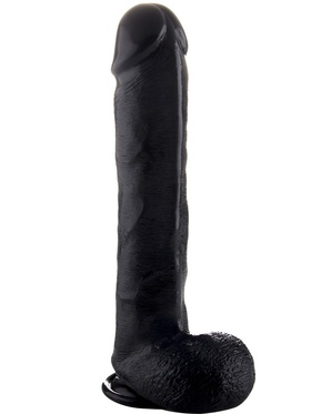 RealRock: Realistic Cock, 38 cm, svart