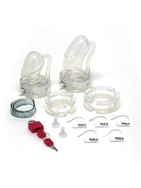 Rimba: Bon4 Plus, Silicone Male Chastity Device Set, 2 delar