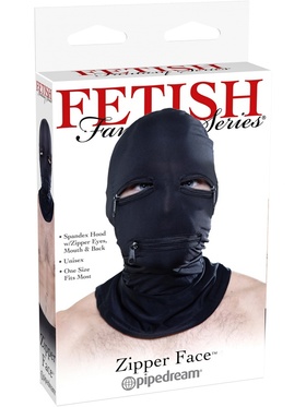 Pipedream Fetish Fantasy: Zipper Face, svart