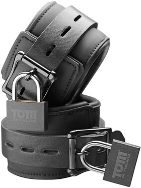 Tom of Finland: Neoprene Wrist Cuffs with Lock