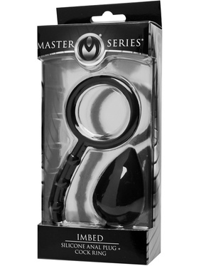 XR Master Series: Imbed, Silicone Anal Plug + Cock Ring