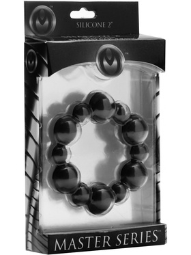 XR Master Series: Shadow, Silicone Beaded Cockring