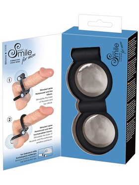 Sweet Smile: Double Loop, Vibrating Cock Ring
