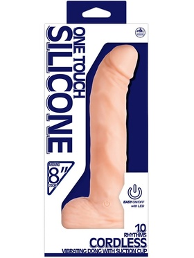 Nanma: One Touch Silicone Dildovibrator, 22 cm