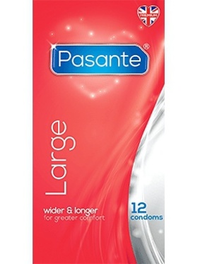 Pasante Large: Kondomer, 12-pack