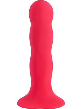 Fun Factory: Bouncer Rumbling Dildo, 18 cm, röd