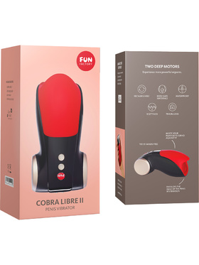 Fun Factory: Cobra Libre II, Penis Vibrator, röd