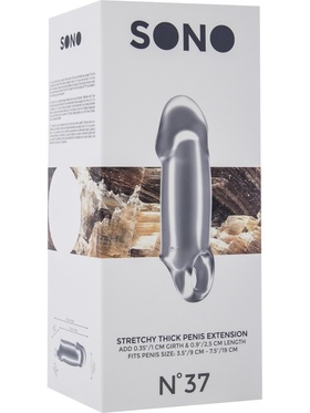 Sono: Stretchy Thick Penis Extension No. 37, transparent