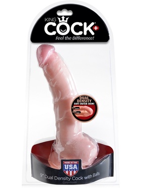 Pipedream: King Cock, Dual Density Cock with Balls, 9 tum