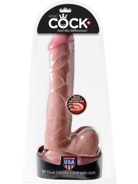 Pipedream: King Cock, Dual Density Cock with Balls, 12 tum