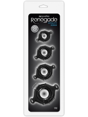 NSNovelties: Renegade, Vitality Rings, svart