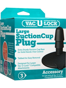 Doc Johnson: Vac-U-Lock, Large Suction Cup Plug
