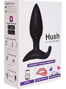 Lovense: Hush, Bluetooth Butt Plug, Small