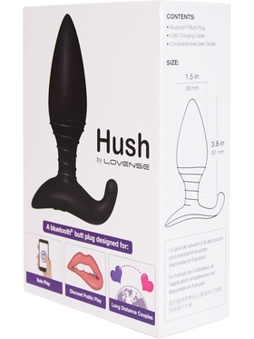 Lovense: Hush, Bluetooth Butt Plug, Small