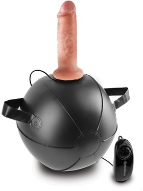Pipedream: King Cock, Vibrating Mini Sex Ball, svart