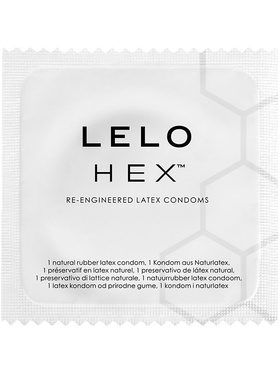 LELO: HEX, Kondomer, 12-pack