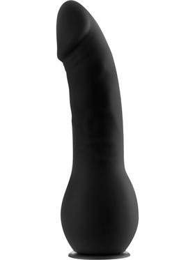 Ouch!: Deluxe Silicone Strap On, 20.5 cm, svart