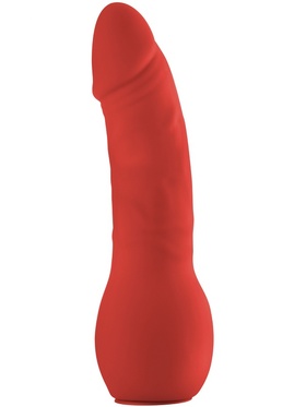 Ouch!: Deluxe Silicone Strap On, 25.5 cm, röd