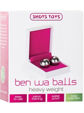 Shots Toys: Ben Wa Balls, Heavy Weight, silver