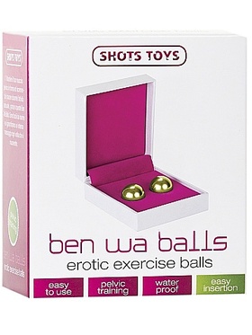 Shots Toys: Ben Wa Balls, Erotic Exercise, guld
